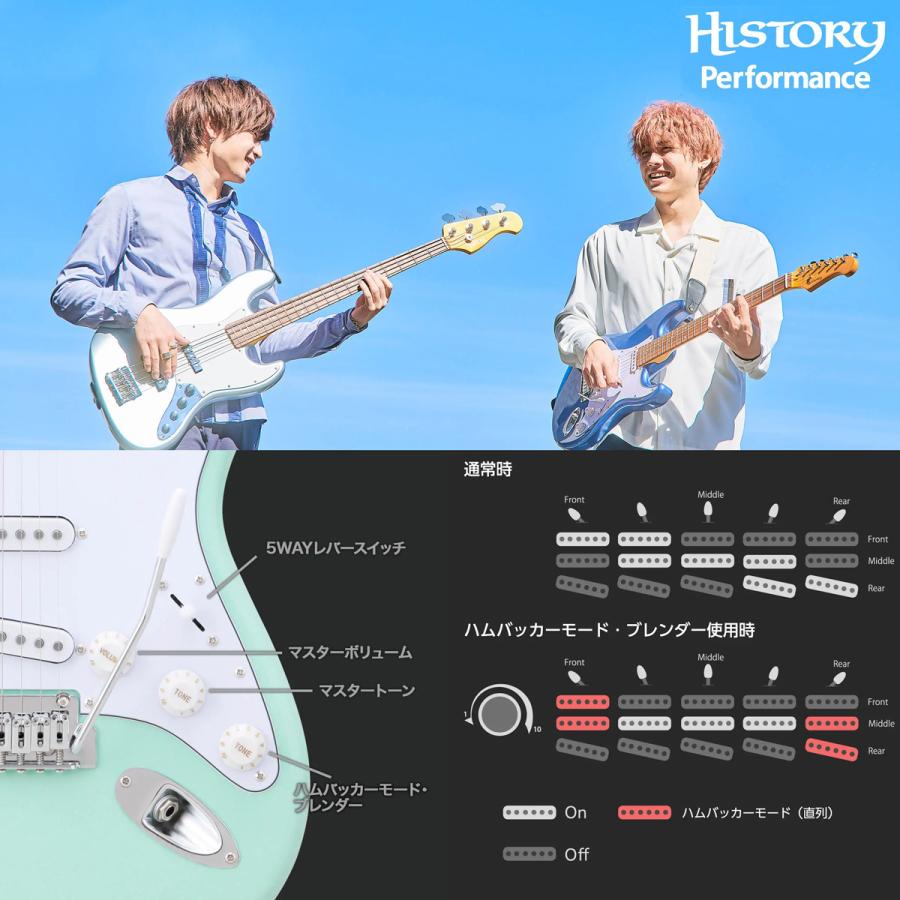 HISTORY（ヒストリー） HST/m-Performance Steel Black ハムバッカー