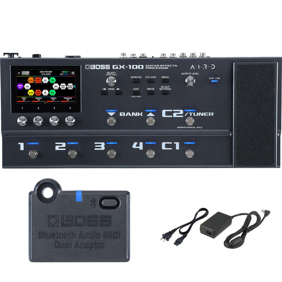 BOSS GX-100 フルセット（BTアダプター・ケース・トート付 BOSS（ボス） シールド・トートバッグプレゼント中♪5/10迄 BOSS GX