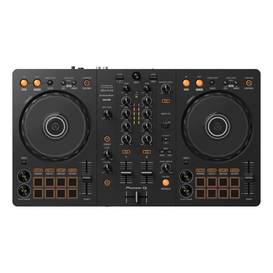 DDJ-400後継機種〕 Pioneer DJ パイオニア DDJ-FLX4 + ケース+選べる 