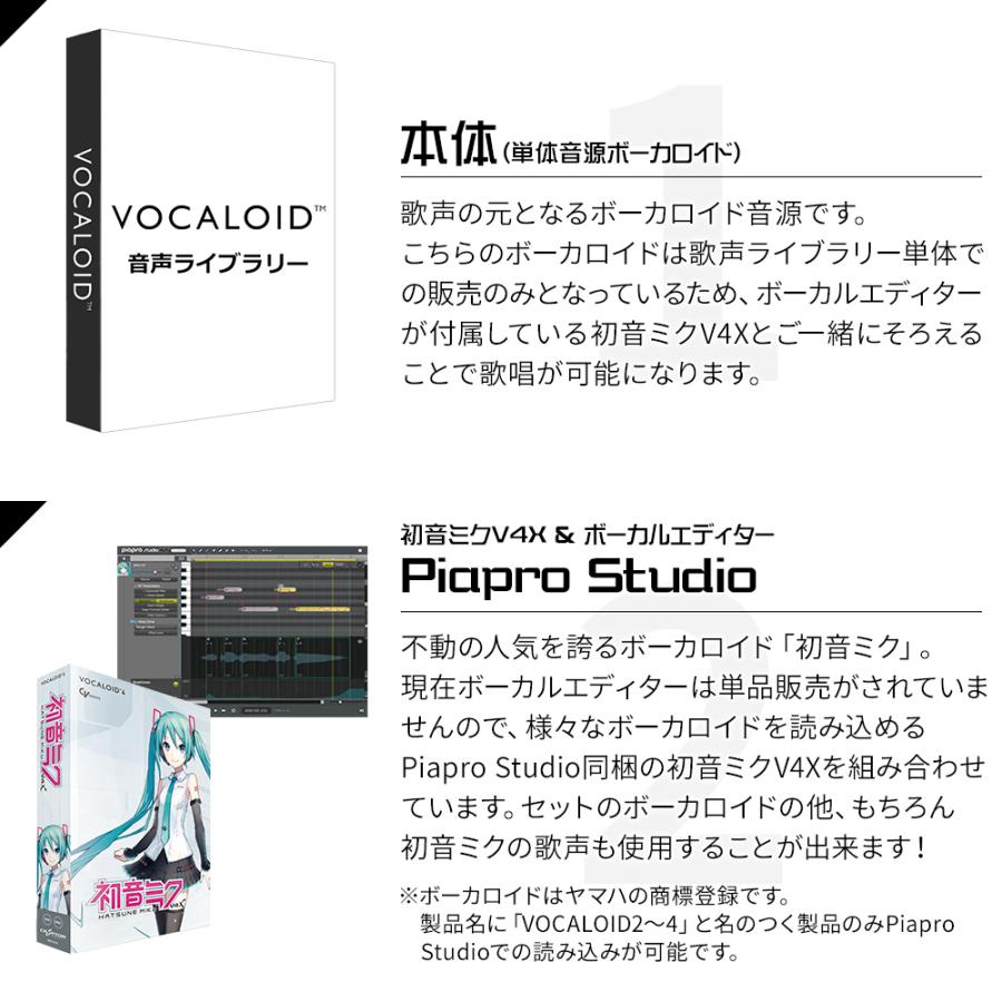 〔学生・教員限定割〕 Gynoid v4 Flower ボーカロイド初心者スタンダードセット アカデミック版 VOCALOID4 初音ミクV4X同梱 vflower｜shimamura｜02