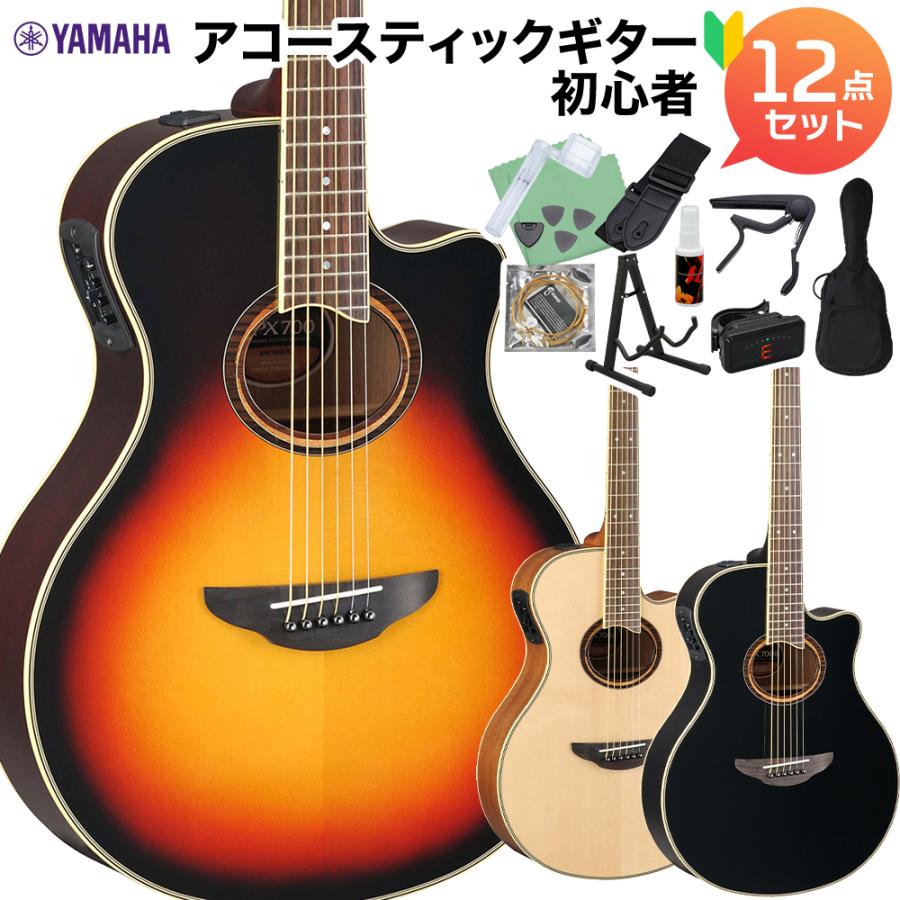YAMAHA ヤマハ APX700II アコースティックギター初心者12点セット 