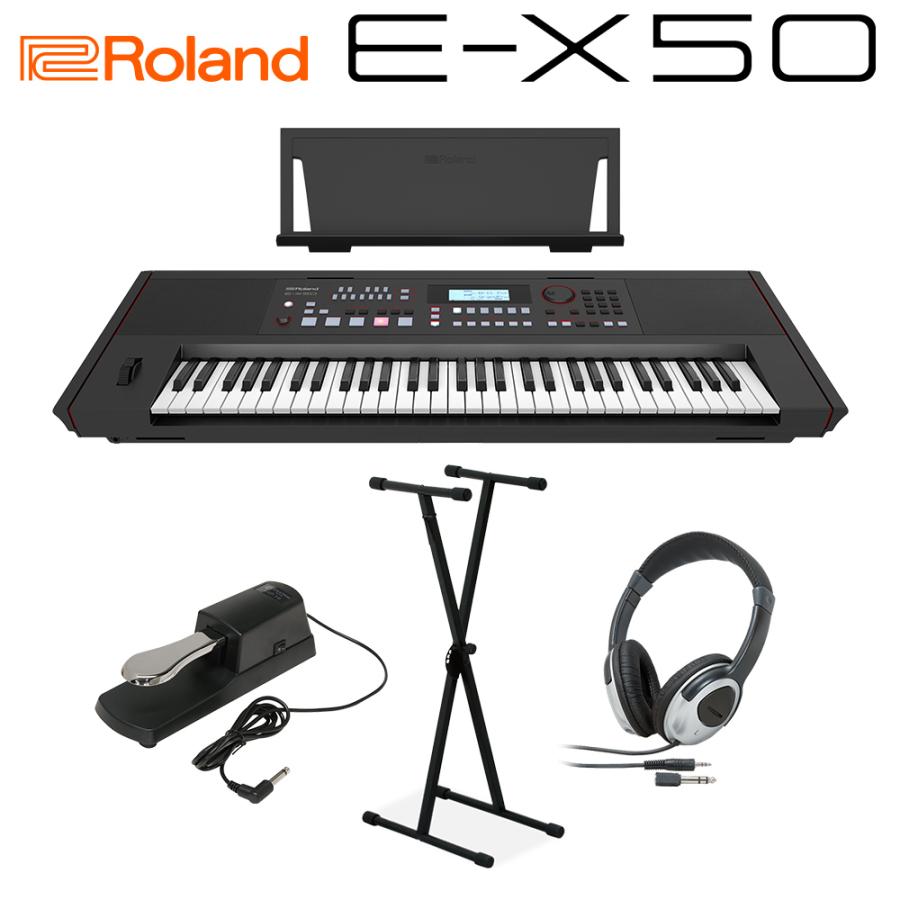 ローランド（Roland） キーボード E-X50 ヘッドホン・Xスタンド