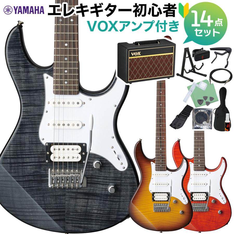 YAMAHA（ヤマハ） PACIFICA212VFM エレキギター初心者14点セット 〔VOX