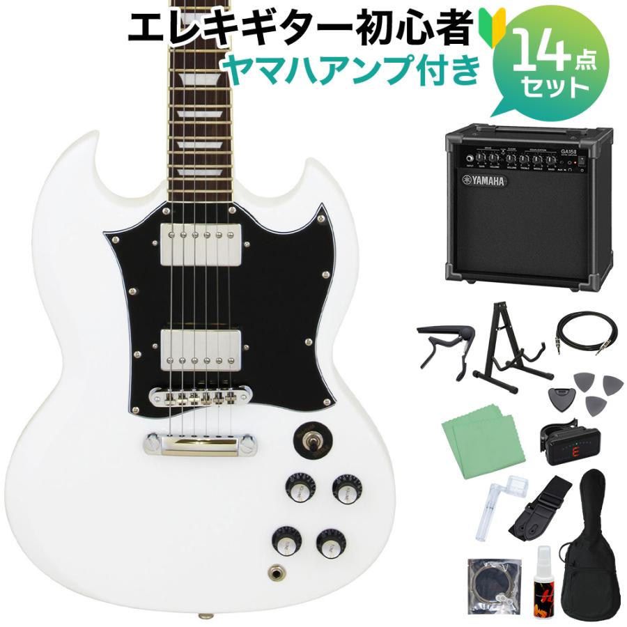 Blitz by AriaProII ブリッツ BSG-STD WH エレキギター初心者14点 