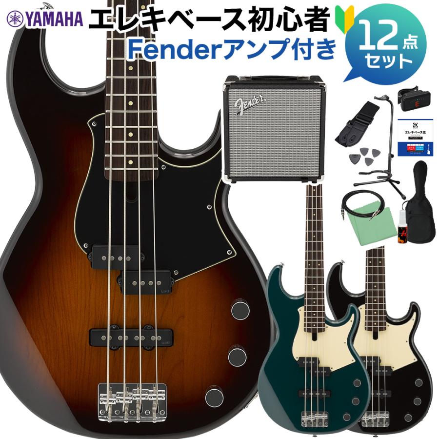 YAMAHA ヤマハ BB434 ベース 初心者12点セット 〔Fenderアンプ付  