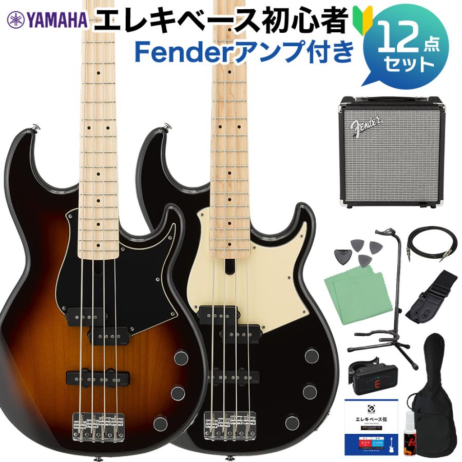 YAMAHA（ヤマハ） BB434M ベース 初心者12点セット 〔Fenderアンプ付