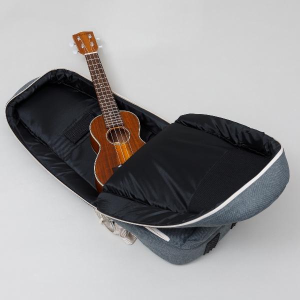 E.D.GEAR イーディーギア EDGEAR EUA-BAG-1 GRAY ウクレレバッグ ソプラノ・コンサート兼用ケース リネン ...
