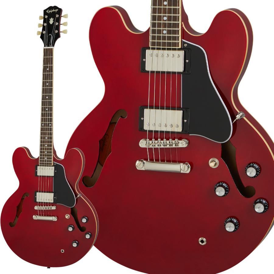 サミック　セミアコ　335タイプ　エピフォンと同じ韓国製　ギター ゴトー Epiphone（エピフォン） ES-335 CH セミアコギター チェリーサン