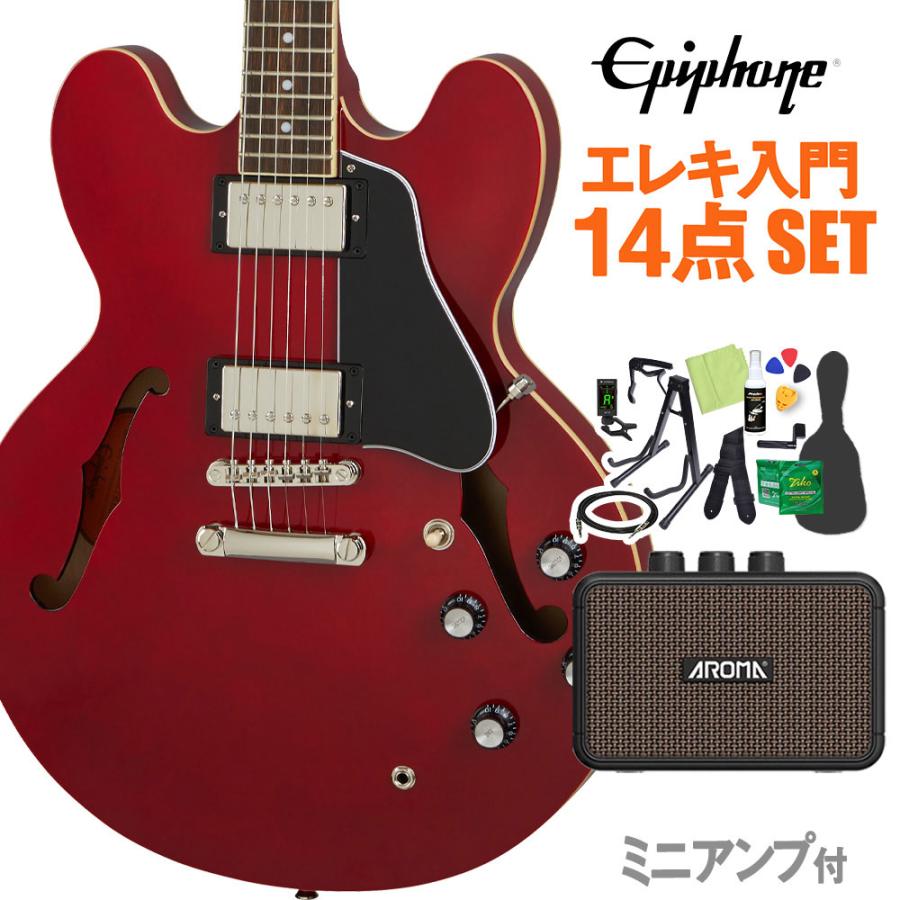 Epiphone（エピフォン） ES-335 CH エレキギター初心者14点セット 充電