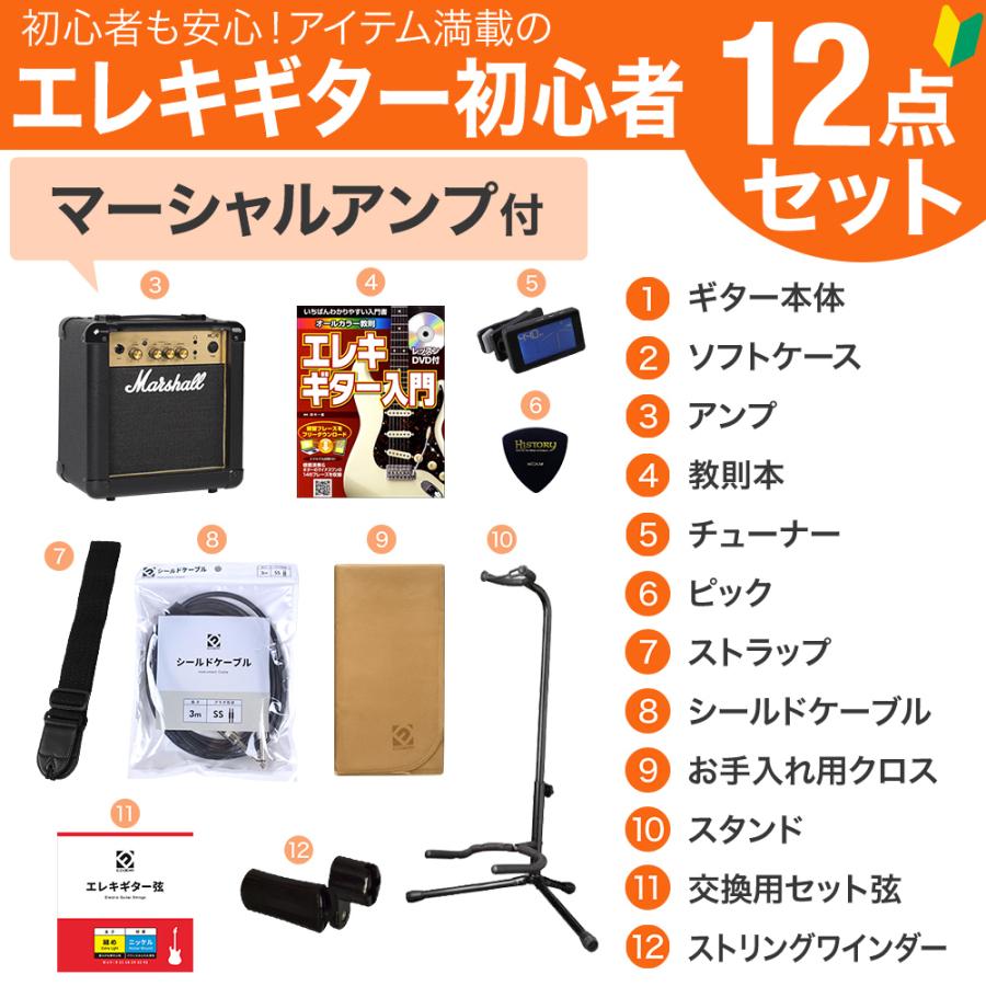 LaidBack レイドバック LST-5-R-3S VBK エレキギター初心者12点セット