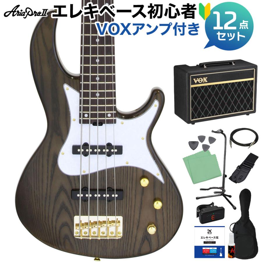 AriaProII アリアプロ2 RSB-42AR/5 SBK 5弦ベース初心者12点セット VOXアンプ付 | 