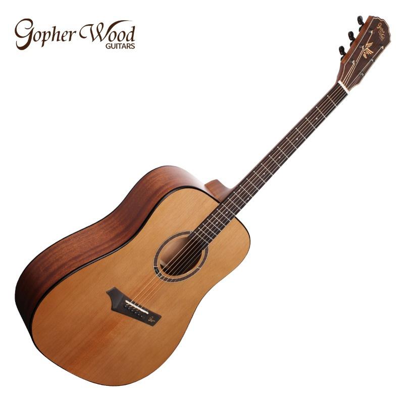 Gopher Wood Guitars ゴフェルウッドギターズ i200R アコースティックギター初心者12点セット ローステッドスプルース単板 ドレッドノート｜shimamura｜02