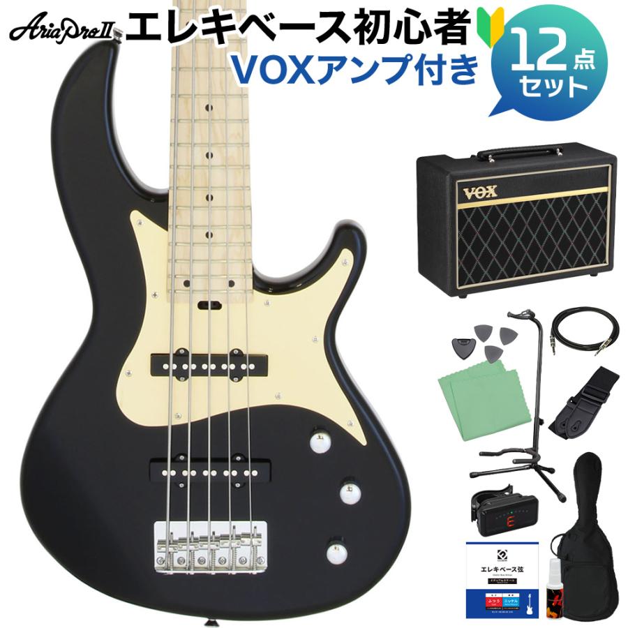 ARIA PRO II RSB SERIES 5弦ベース AriaProII RSB-42AR/5 SBK 5弦ベース初心者12点セット 【ヘッドホン