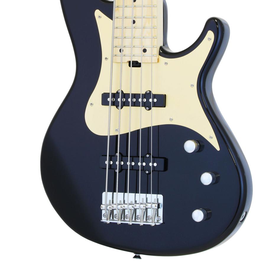 AriaProII アリアプロ2 RSB-618/5 BK 5弦ベース初心者12点セットFenderアンプ付 ジャズベースタイプ_3