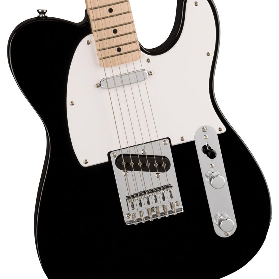 Squier by Fender スクワイヤー / スクワイア SONIC TELECASTER Maple Fingerboard White Pickguard Black テレキャスター エレキギター ソニック｜shimamura｜04