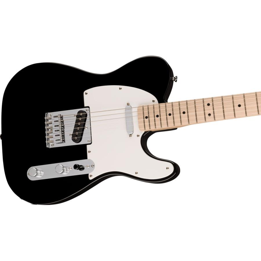 Squier by Fender スクワイヤー / スクワイア SONIC TELECASTER Maple Fingerboard White Pickguard Black テレキャスター エレキギター ソニック｜shimamura｜05