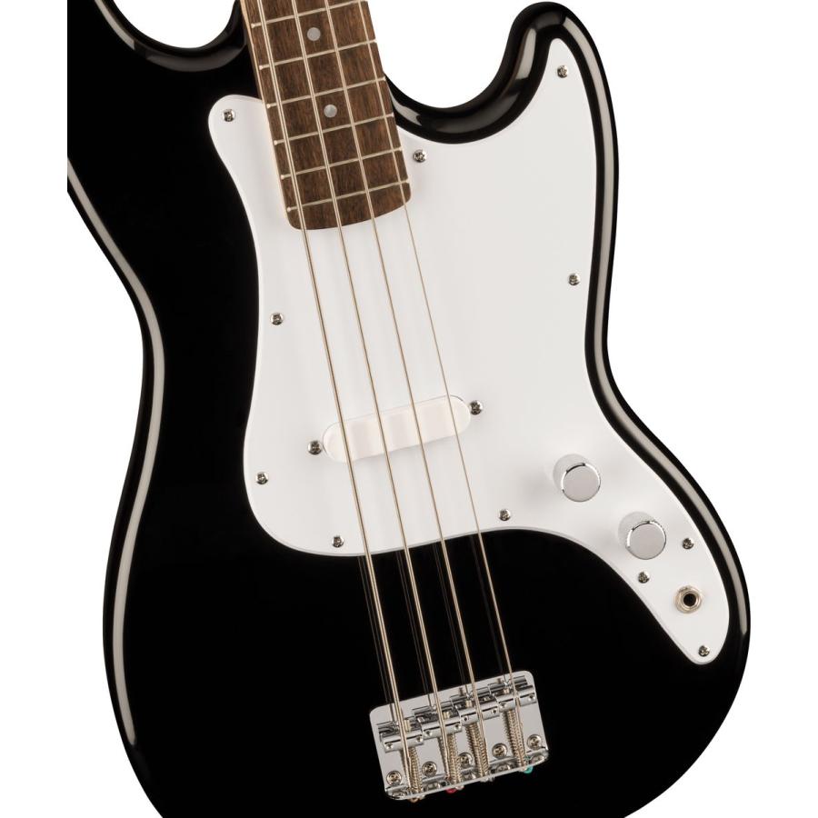 Squier by Fender スクワイヤー / スクワイア SONIC BRONCO BASS Laurel Fingerboard White Pickguard Black ショートスケール エレキベース ソニック｜shimamura｜04