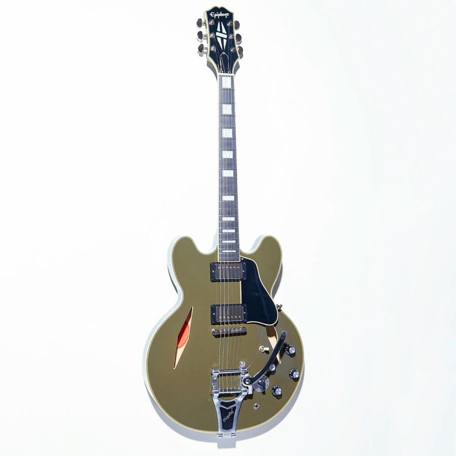 Epiphone エピフォン Shinichi Ubukata ES-355 Ver.02 Olive Drab エレキギター 生形真一 シグネチャーの画像