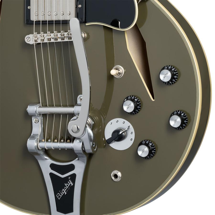 Epiphone エピフォン Shinichi Ubukata ES-355 Ver.02 Olive Drab エレキギター 生形真一 シグネチャーの画像