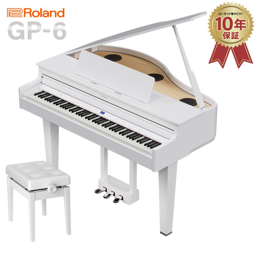 ローランド Roland 電子ピアノ 88鍵盤 GP-6 PWS 白塗鏡面艶出し ローランド Roland 電子ピアノ 88鍵盤 GP-6 PWS 白塗鏡面艶出し