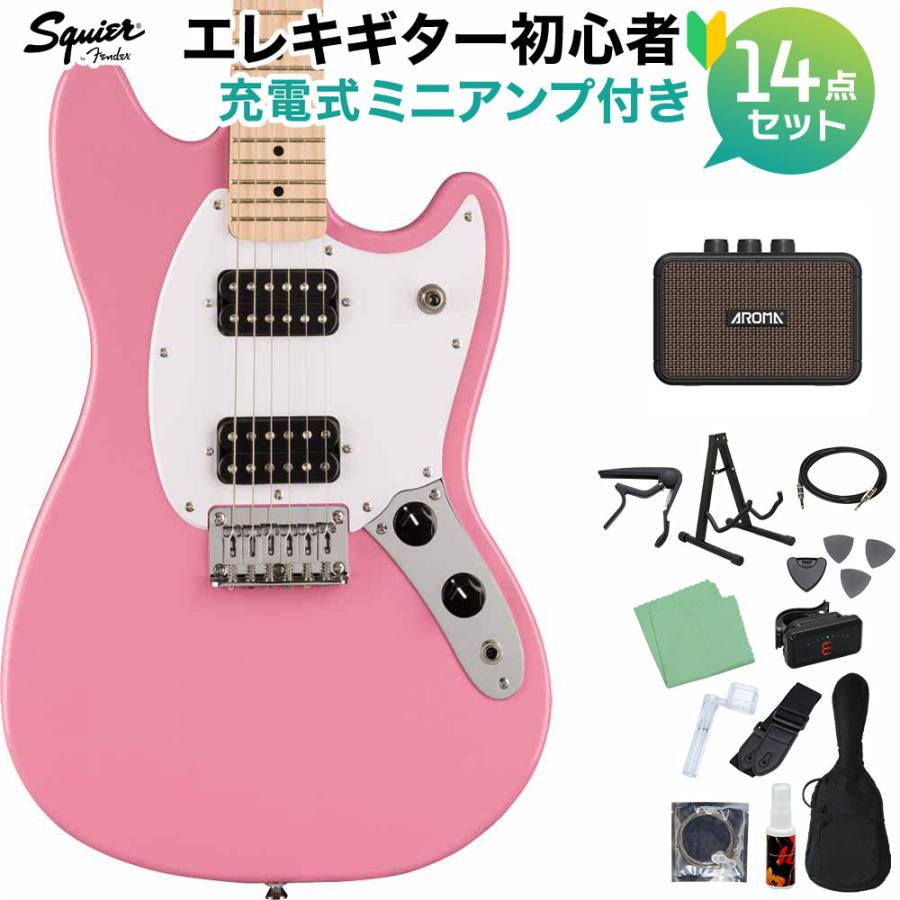 人気のピンク】Squier BULLET STRAT エレキギター メンテ済み 【公式通販】