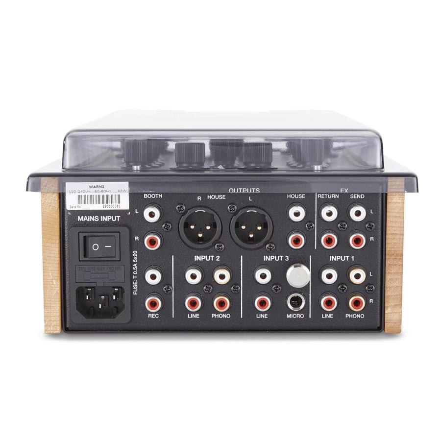 Elektron Analog Heat MK2 　純正デッキセーバー付き DECKSAVER デッキセーバー Ecler WARM2 用 機材保護カバー ダスト