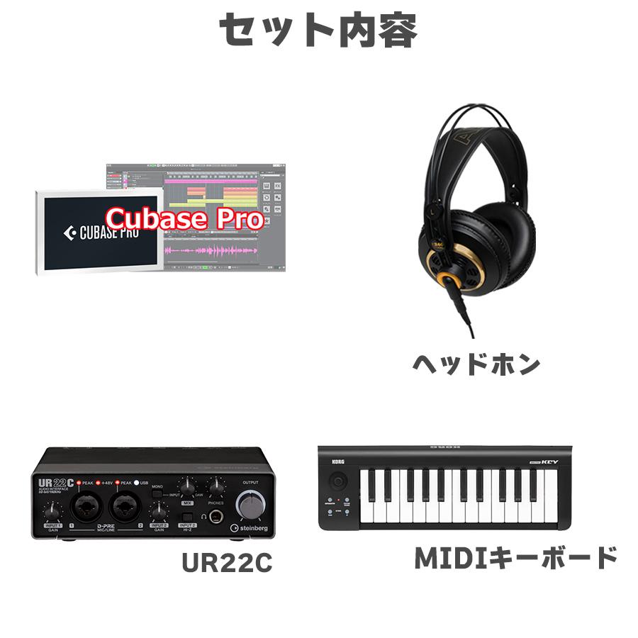 Steinberg スタインバーグ UR22C Cubase Pro 作曲初心者セット 初めて