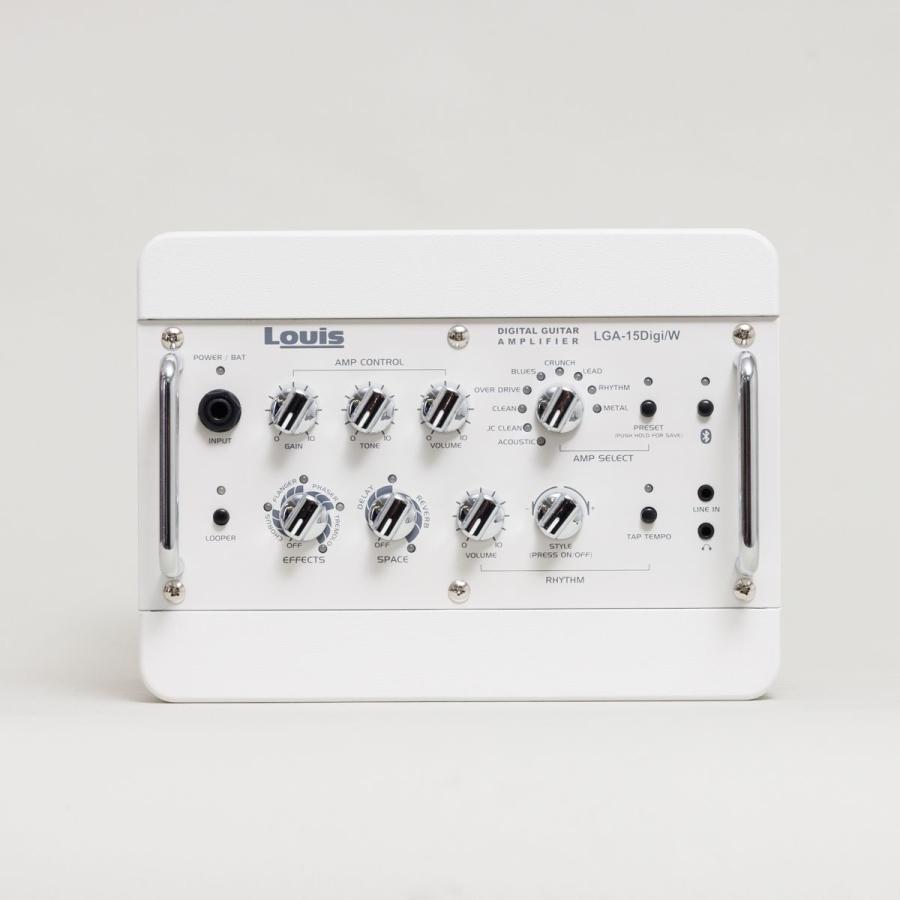 予約Louis ルイス LGA-15Digi ホワイト W ギターアンプ 充電4時間駆動