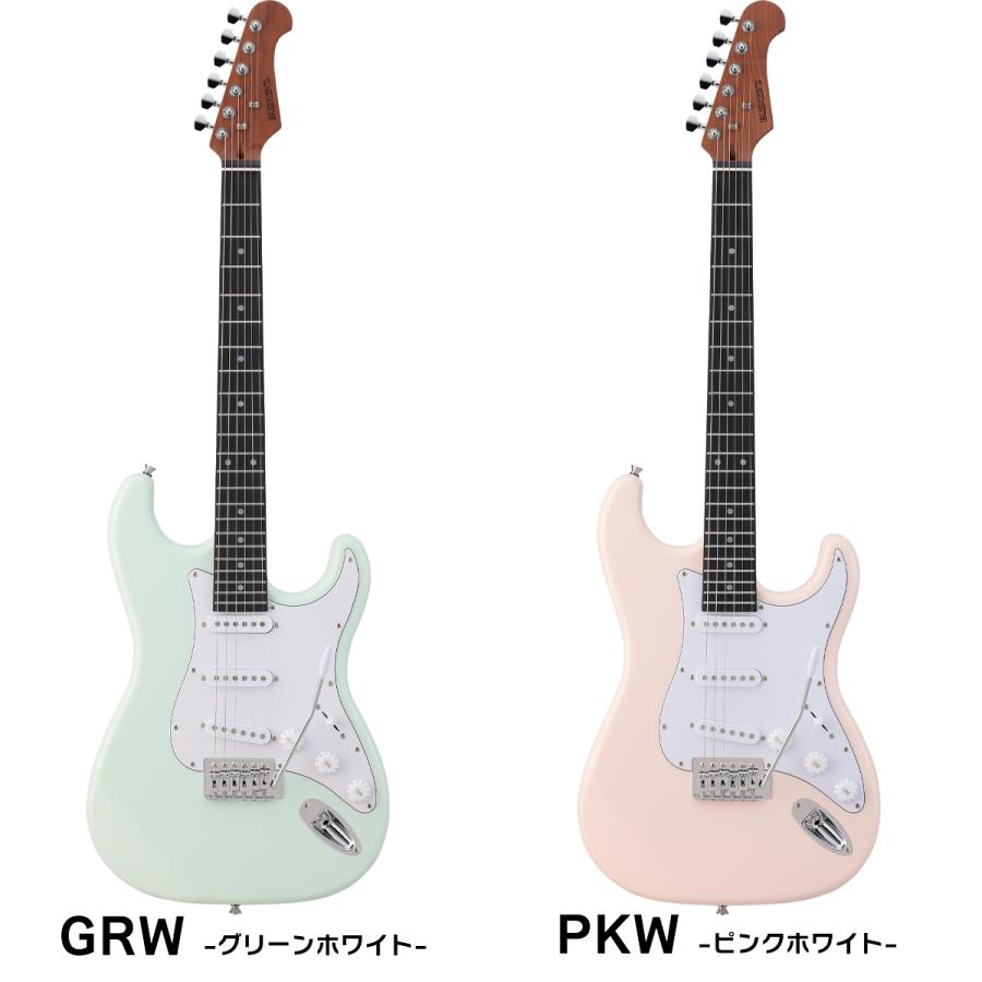 BUSKER'S バスカーズ BST-Standard エレキギター初心者12点セット