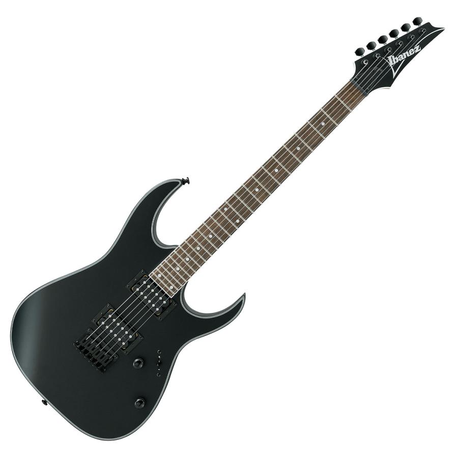 Ibanez - アイバニーズ RG421EX BKF (Black Flat) 電気ギターギター未経験者14点仕かける 〔ミニアンプリファイアー付き添い人〕 黒いこと坦々たる