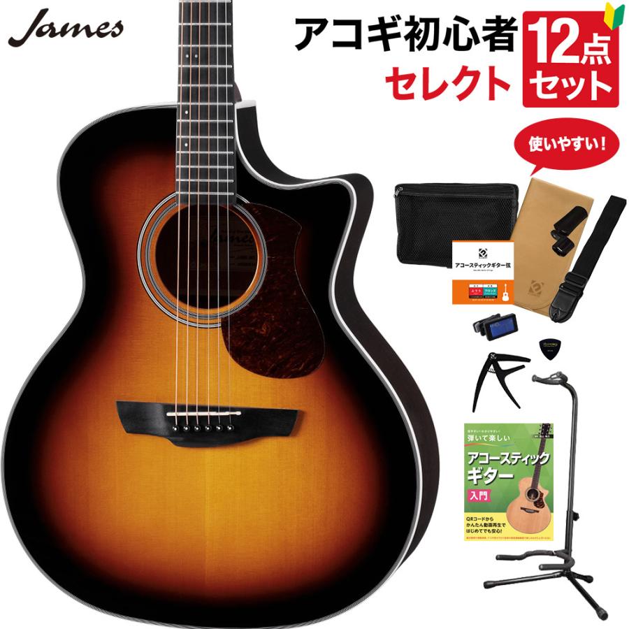 James ジェームス J-300C BBT アコースティックギター 教本付き 