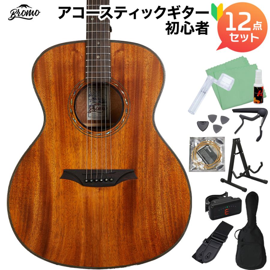 Bromo ブロモ BAT2M アコースティックギター初心者12点セット トップ単