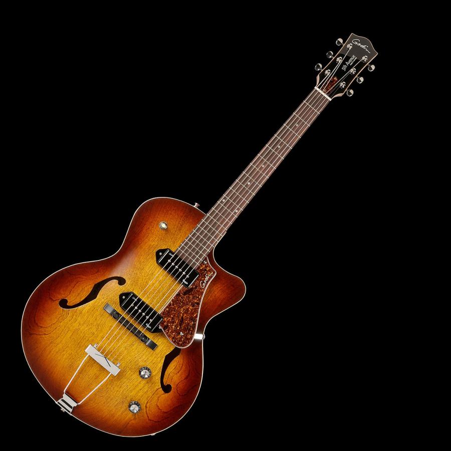 Godin ゴダン 5th Avenue CW Kingpin II Cognac Burst フルアコギター エレキギター｜shimamura｜04