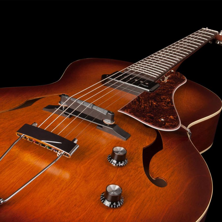Godin ゴダン 5th Avenue Kingpin P90 Cognac Burst フルアコ