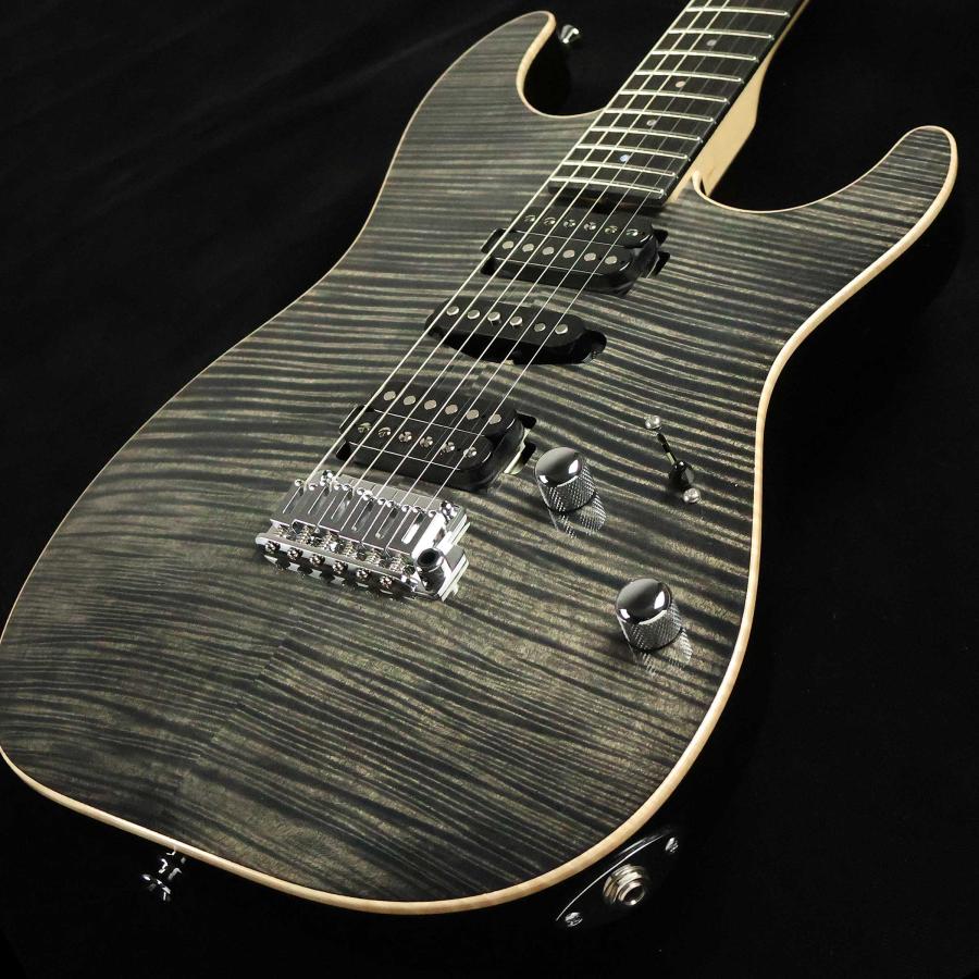 T's Guitars ティーズギター DST-Pro22 Flame Maple Trans Black S/N