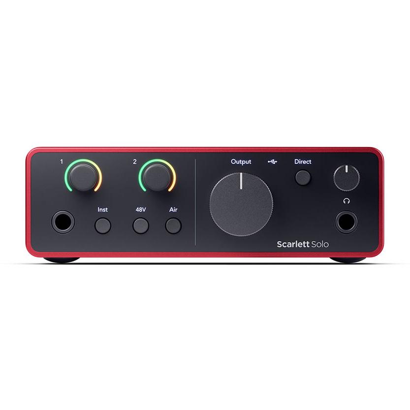 Focusrite フォーカスライト Scarlett solo (4th Gen) 2in 2out オーディオインターフェースの画像