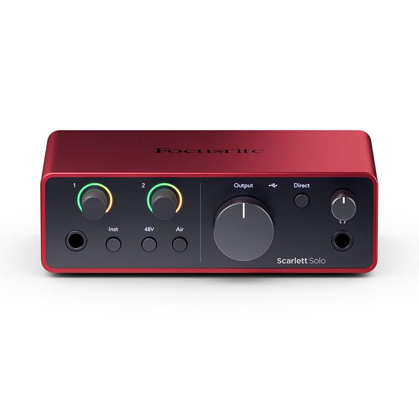 Focusrite フォーカスライト Scarlett solo (4th Gen) 2in 2out オーディオインターフェースの画像