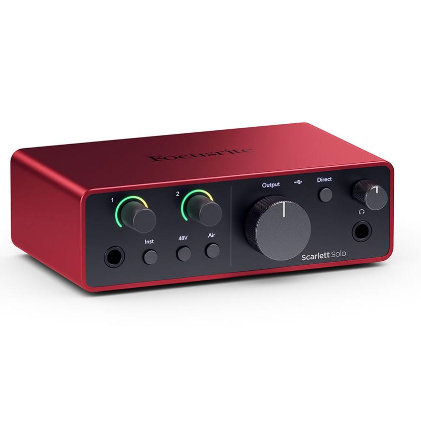 Focusrite フォーカスライト Scarlett solo (4th Gen) 2in 2out オーディオインターフェースの画像