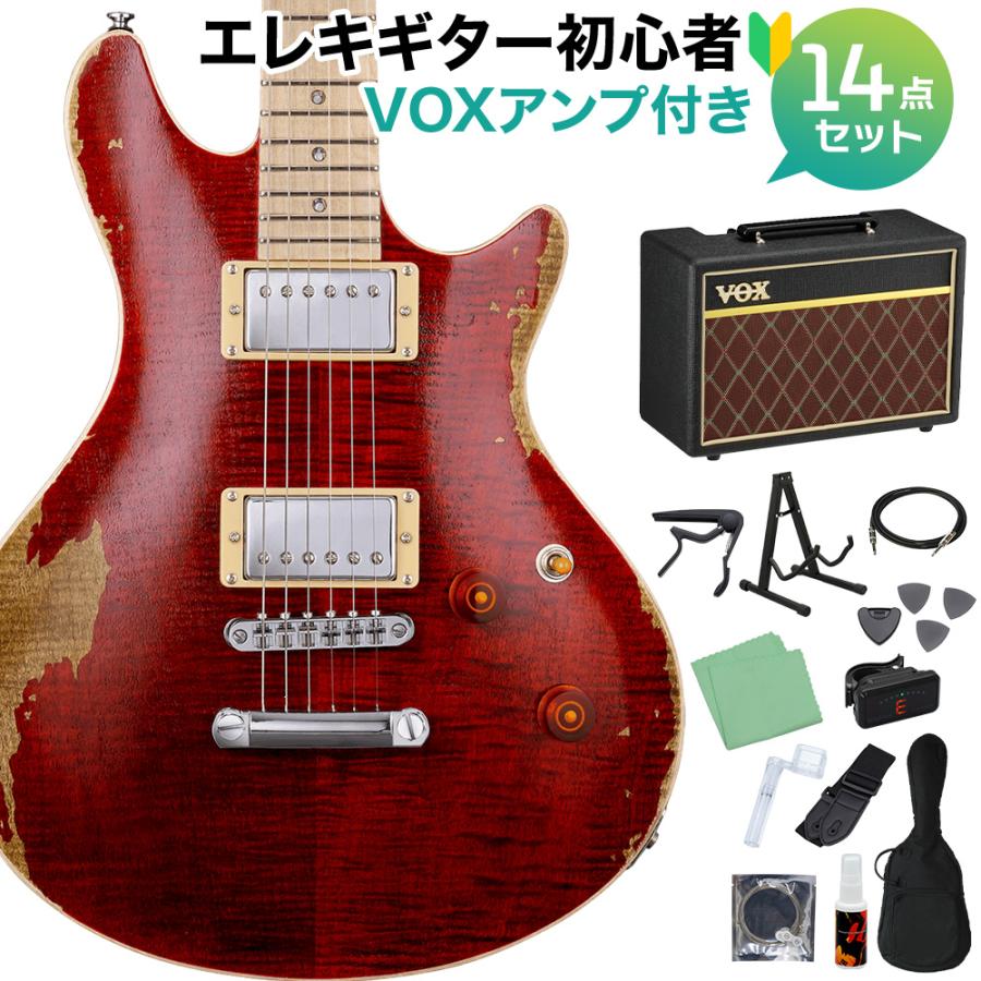 説明要確認‼️】初心者ギターセット アンプ、教本、ヘッドホン付き 