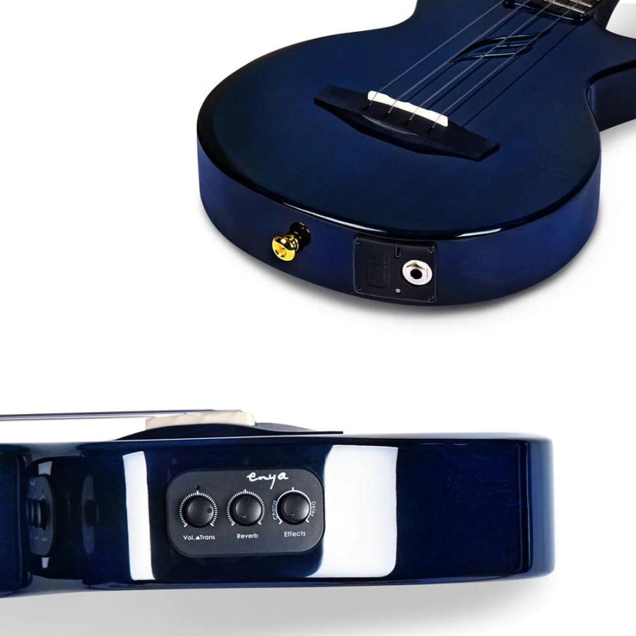 国内正規品 ENYA エンヤ Feather Mahogany Blue ブルー テナーウクレレ
