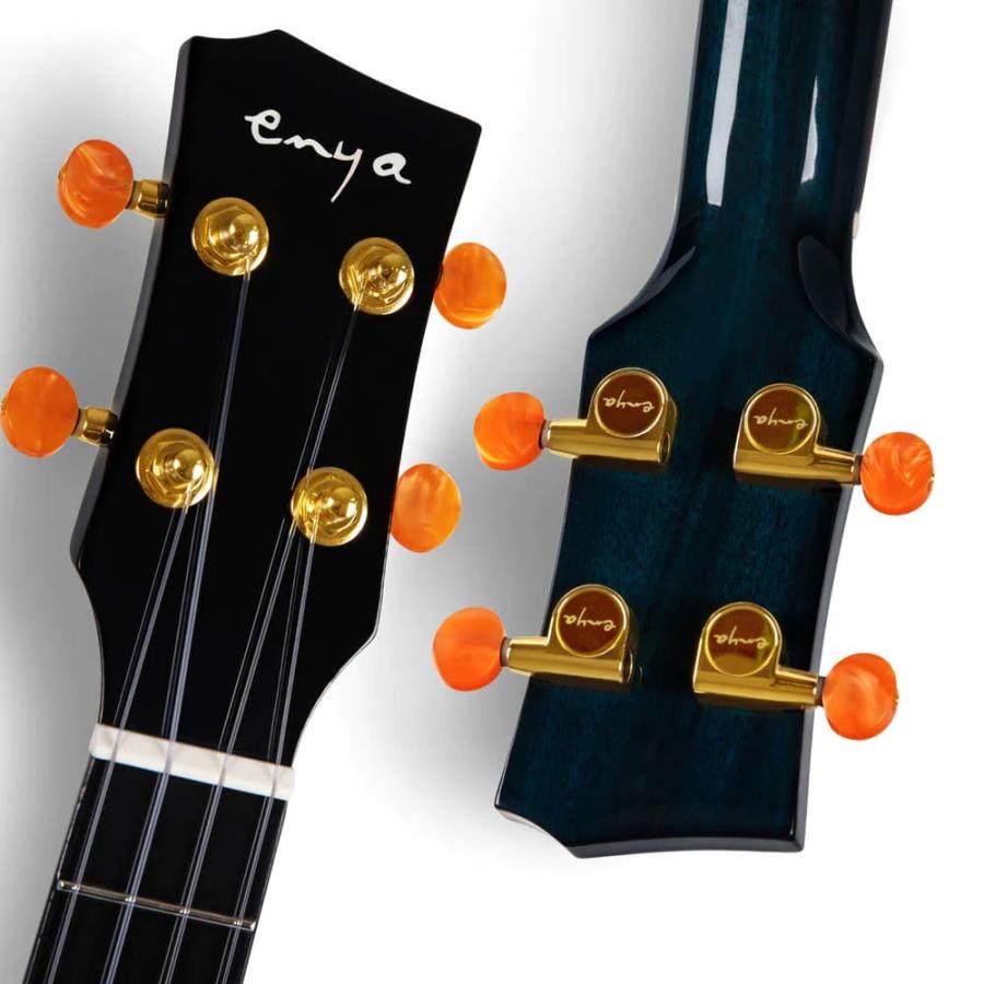 国内正規品 ENYA エンヤ Feather Mahogany Blue ブルー テナーウクレレ