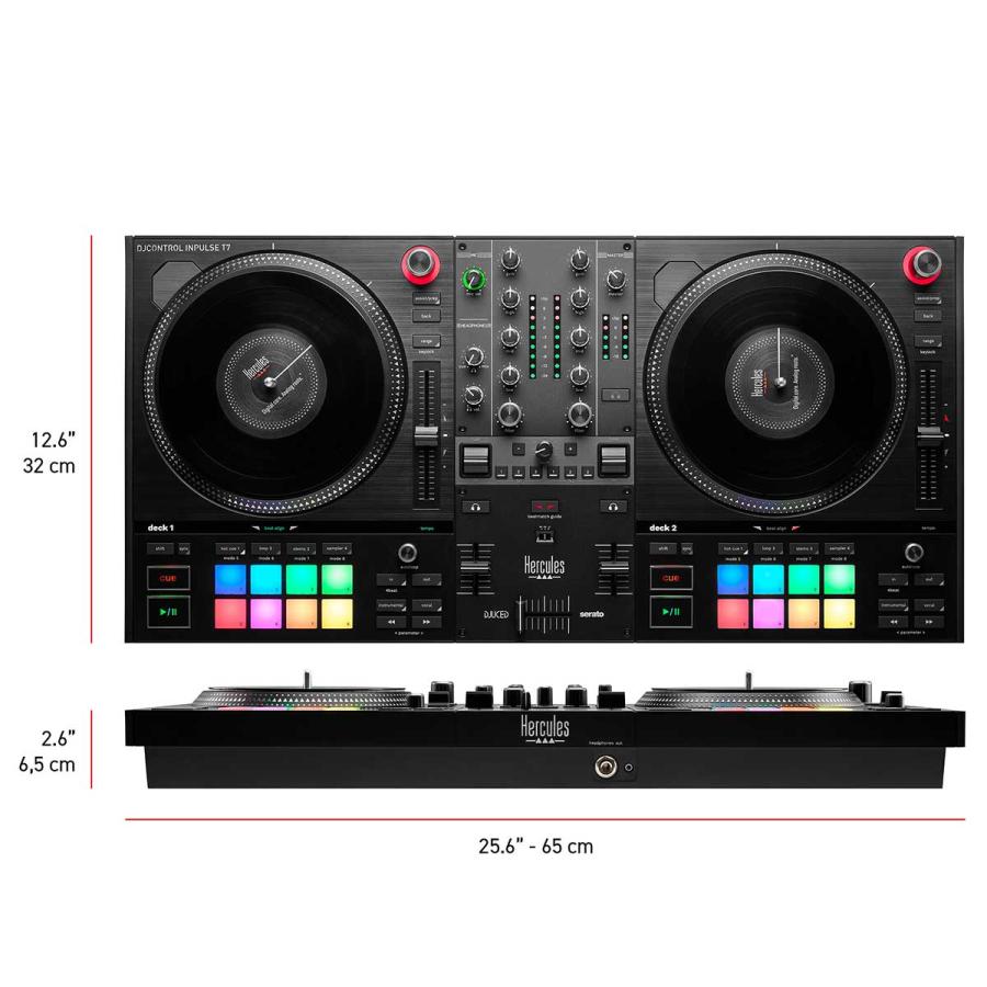 djay Pro 1年間サブスクプレゼント 数量限定 HERCULES ハーキュリース DJControl Inpulse T7 serato DJ、DJUCED用DJコントローラー ハーキュリーズ_2