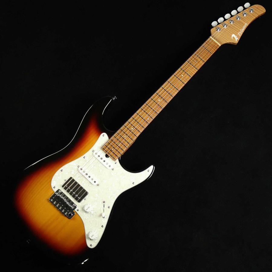 ギター T's guitars DST-22 T's Guitars DST-Classic22 5A Flame Maple/Mahogany Pickguard【現物