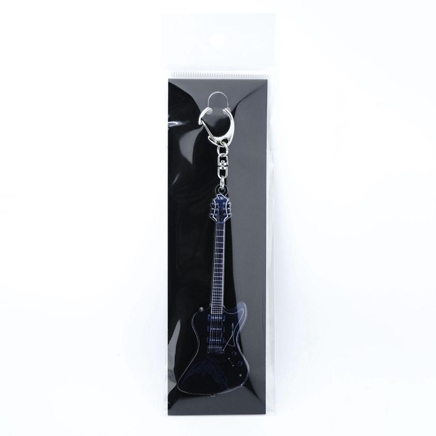 レア ESP LUNA SEA ギターモチーフ 本革 キーホルダー 3連チャーム ESP イーエスピー AK-SGZ-05 キーホルダー ギターコレクション SUGIZO