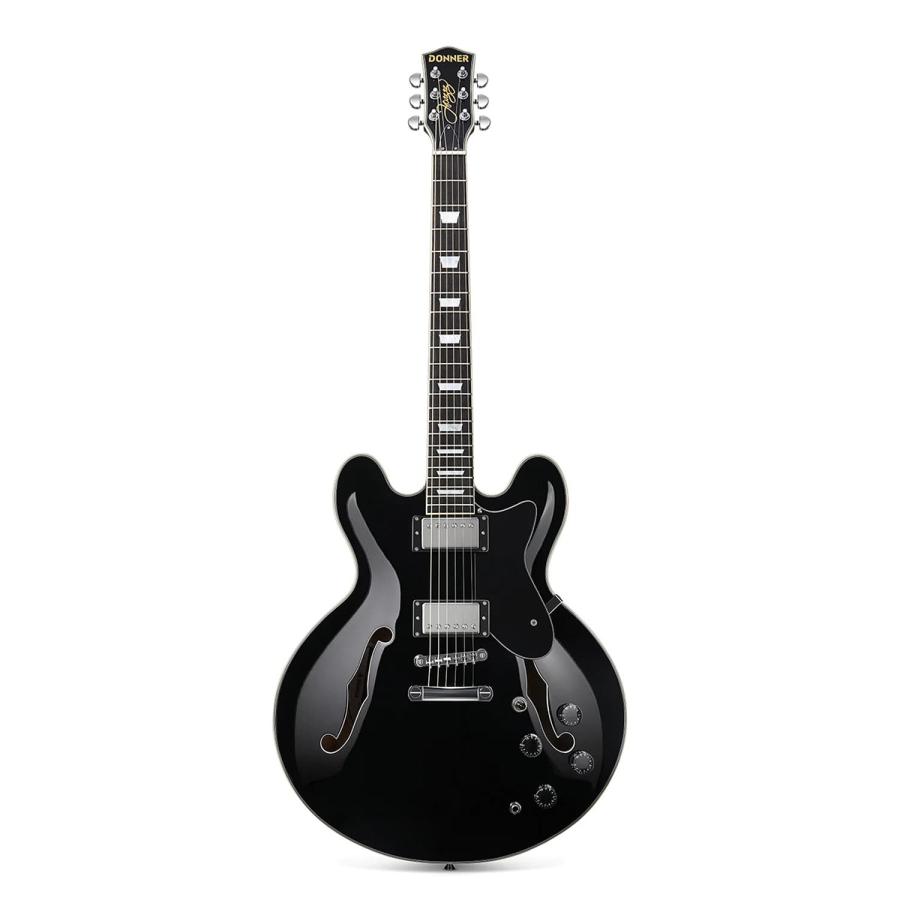 Donner ドナー DJP-1000 Black (ブラック) エレキギター セミアコ