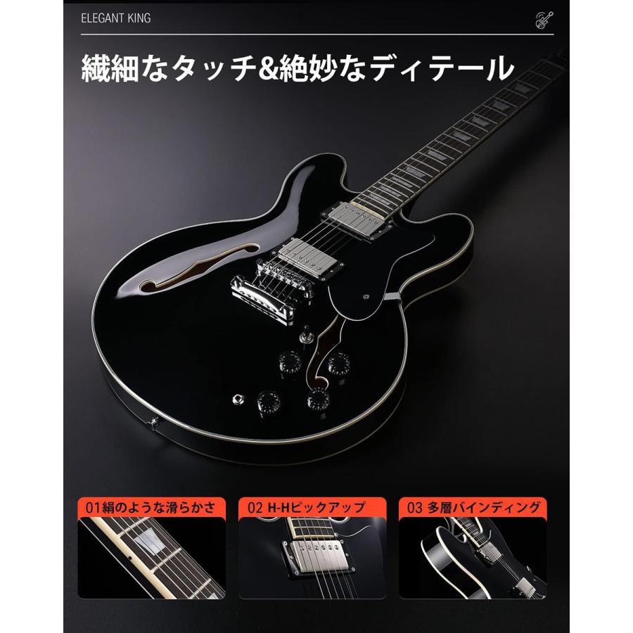 DONNER セミアコ エレキギター DJP-1000R ジャンク Donner DJP-1000 Burgundy Red (バーガンディレッド) エレキギター