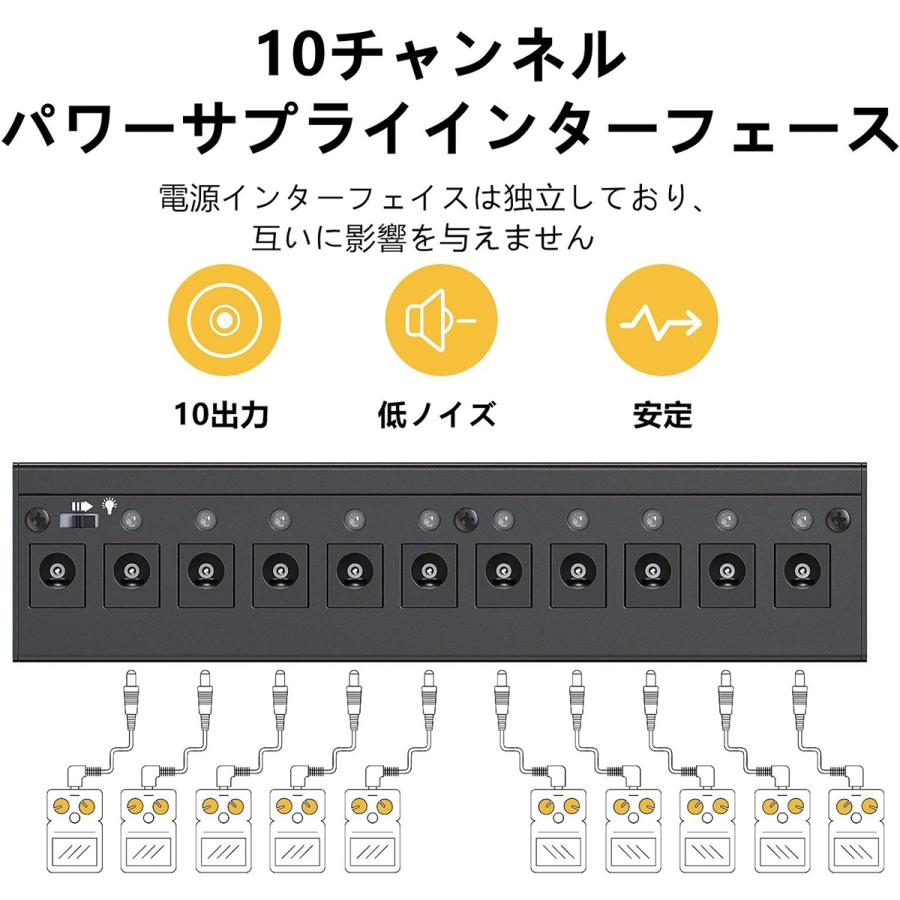 Donner ドナー DP-1 パワーサプライ 10出力 9V/12V/18V 電源アダプター