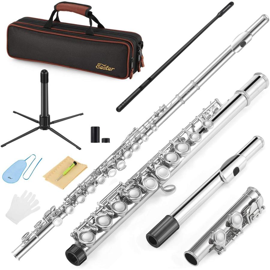 Eastar イースター EFL-1 Nickel C Flute Close Hole 16 Keys フルート