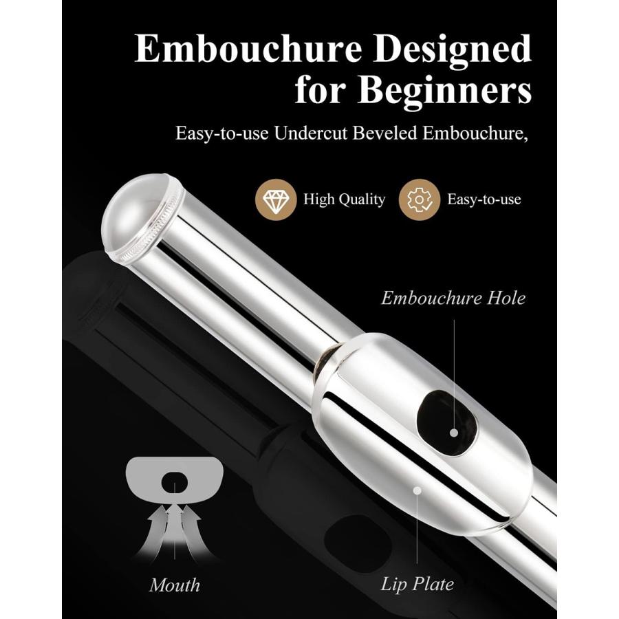 美品・初心者応援　イースター　Eastar フルート EFL-1 備品　ケース付 美品・初心者応援 イースター Eastar フルート EFL-1 備品