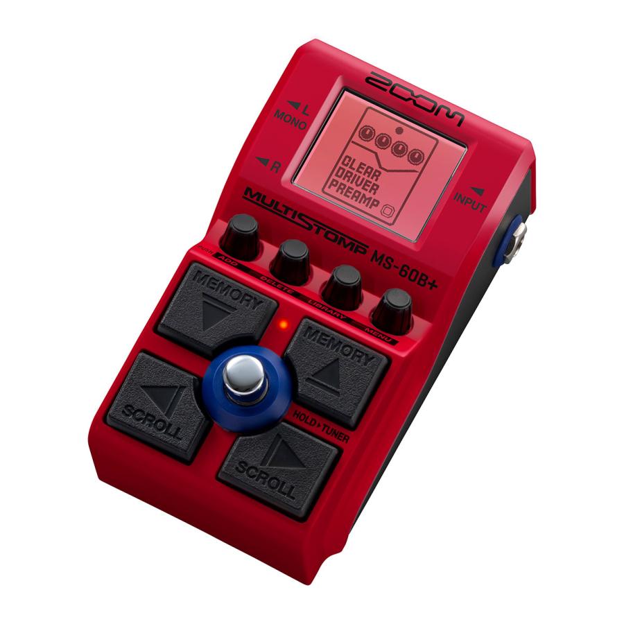 ZOOM ズーム MS-60B+ MultiStomp ストンプボックス マルチエフェクター アンプモデリング_4